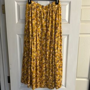 Floral Yellow Skirt size medium